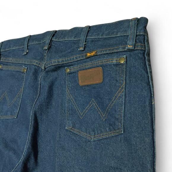 Wrangler Jeans 36 x 36 Mens Regular Fit 47MWZ PW Dark Wash Western Pants - Picture 1 of 9